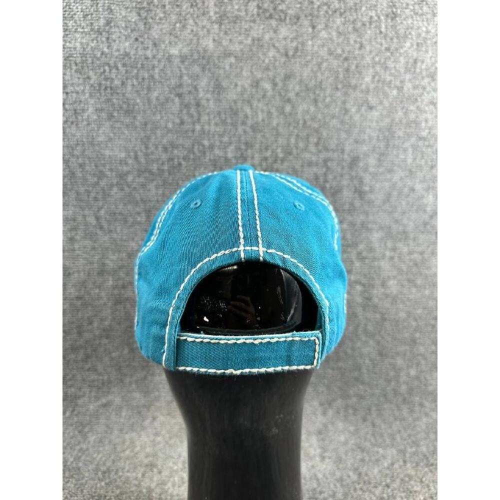 Vintage Kbethos Blue Cap Bull Skull Floral Embroidery Adjustable Hat - Picture 5 of 12